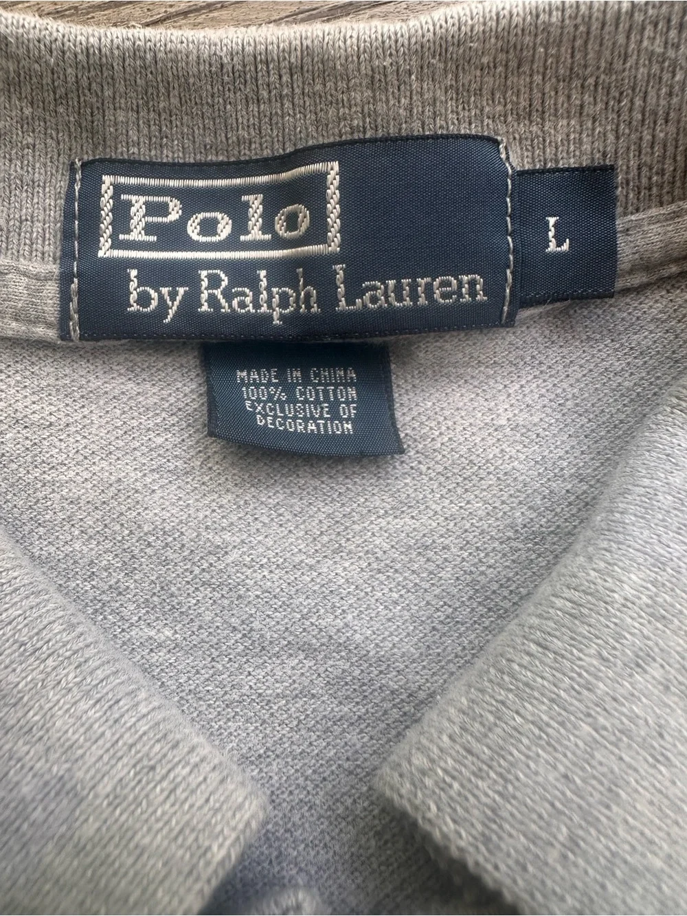 Polo By Ralph Lauren Men's Short Sleeve Gray Polo Collared Shirt Size L
